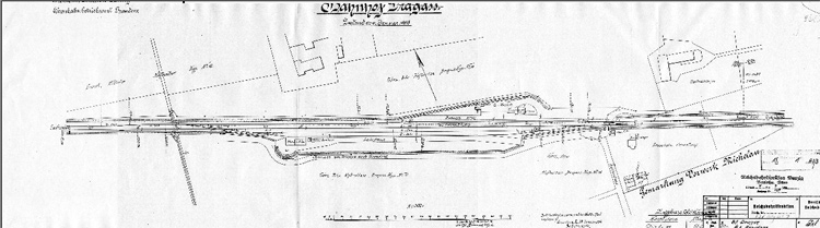 Plan stacji Dragacz z roku 1916