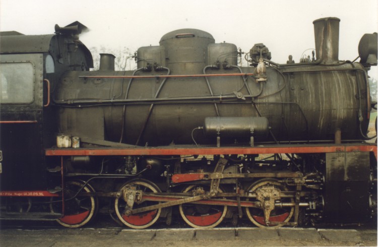 Parowz Px48-1920 z bliska