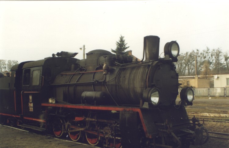 Parowz Px48-1920 W Zaniemylu przed odjazdem